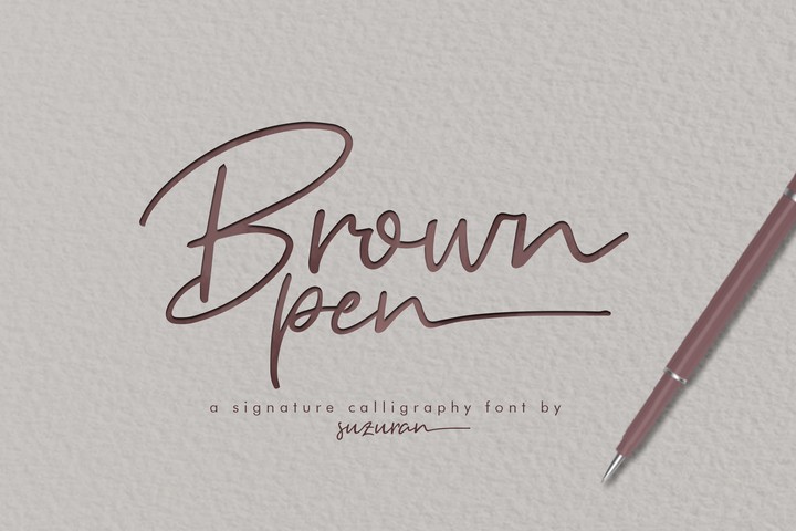 Пример шрифта Brown Pen #1